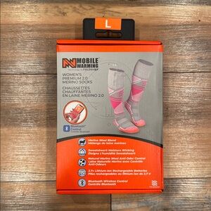 Heated Merino wool socks by Mobile warming